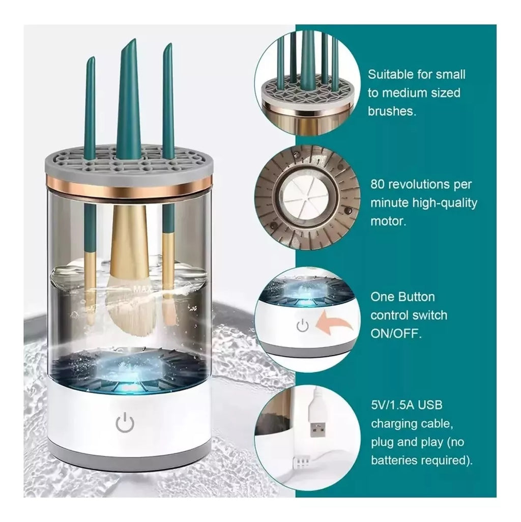 Limpiador Electrico Brochas Maquillaje